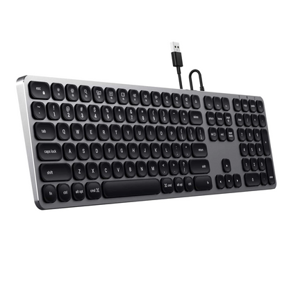 Aluminum Wired Keyboard for Mac - Space Gray